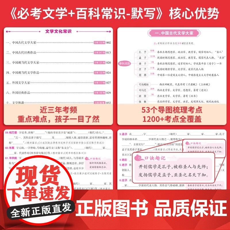 2025一本小学生必考文学百科常识大辞典默写本小升初文学常识思维导图口诀速记考点汇总七八九年级中学生必背中国文化百科知识高清大图