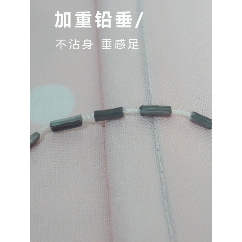 粉色卡通可定制防水加厚浴帘布淋浴帘卫生间窗帘帘隔断帘子 三维工匠高清大图