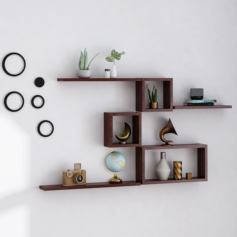 ai墙上置物架客厅电视背景墙装饰架壁挂创意格子墙壁柜卧室墙面隔板