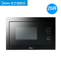 美的（Midea）嵌入式微波炉 AG925BVE-NS 25升 光波微波智能温控微电脑 转盘式 炫黑升级版 烧烤组合