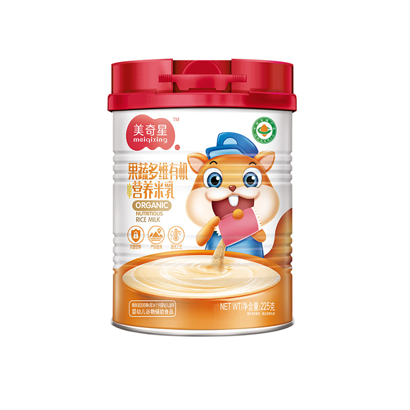 美奇星225g果蔬多维有机营养米乳米粉米糊/罐装