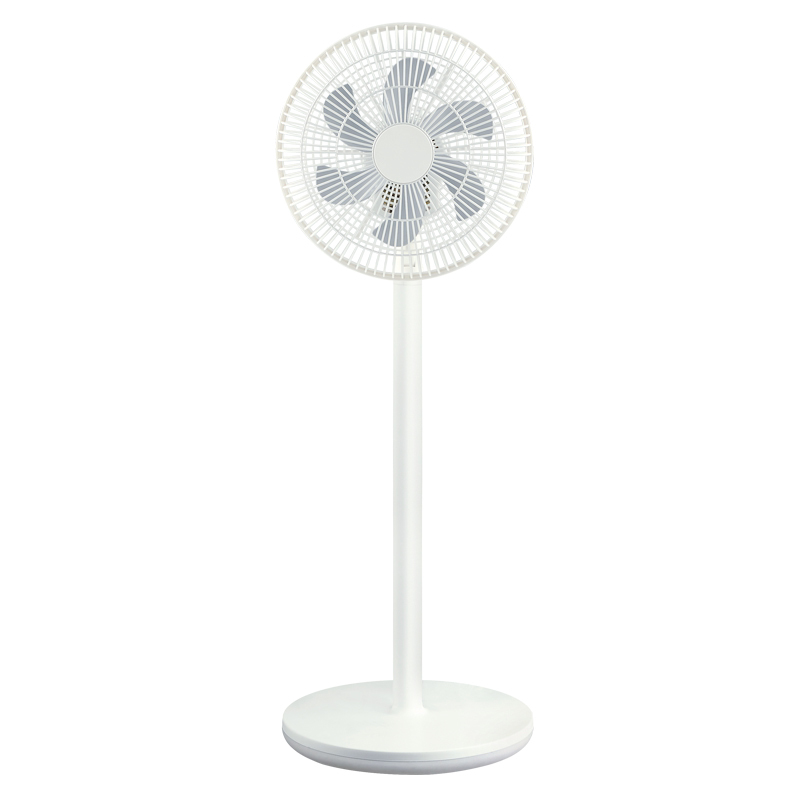 艾美特电风扇遥控落地扇家用风扇立式宿舍6叶轻音省电循环摇头扇白色