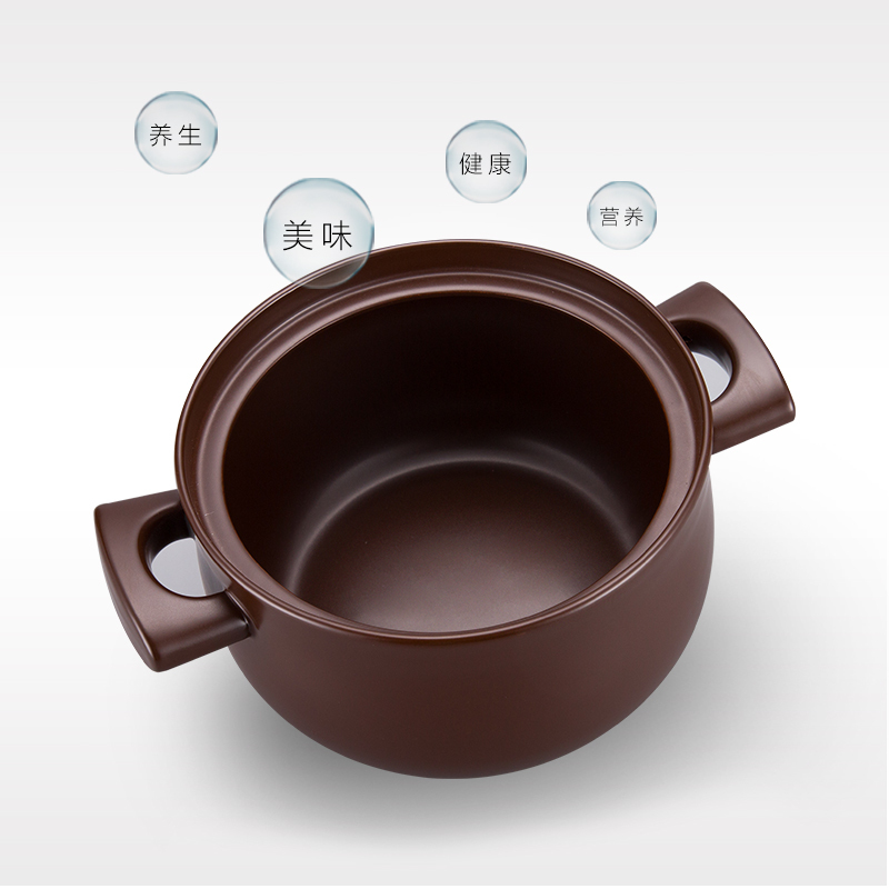 嘉炖 陶瓷养生煲汤砂锅2.8L家用燃气明火耐高温煲仔饭石锅煮粥饭沙煲麦石炖锅JDDB28