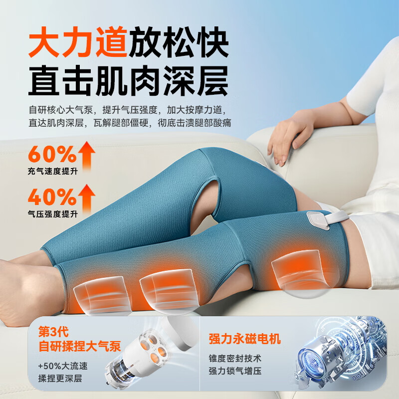 科普菲KEEPFIT 腿部按摩仪 膝盖热敷理疗仪 经络疏通静脉曲张大小腿按摩KPF-Leg07高清大图