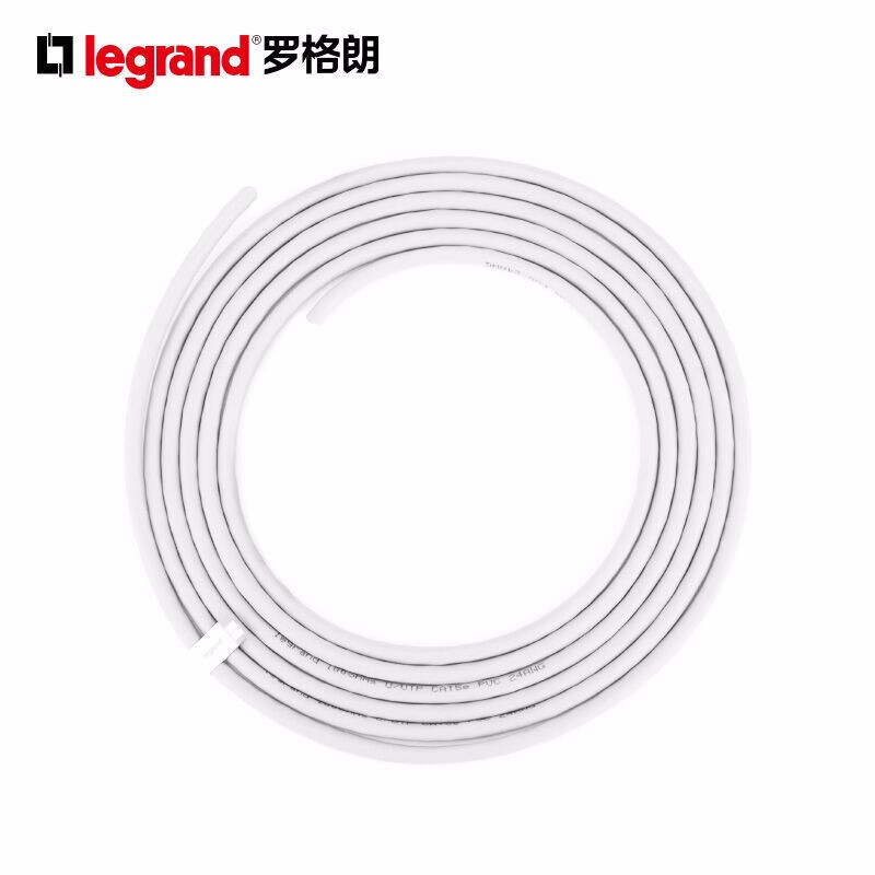 企业定制罗格朗电话线 4芯无氧铜线芯RJ11家用办公电信电话网络线 300米4芯电话线PC604300A
