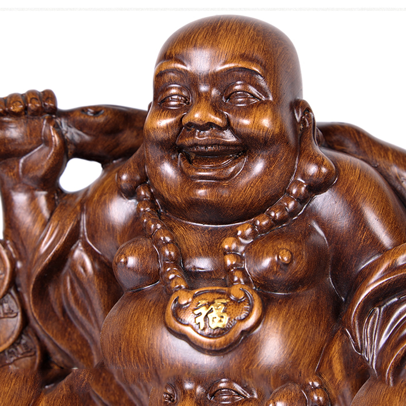 美帮汇弥勒佛摆件大号客厅供奉笑口常开佛像大肚笑佛装饰品乔迁工艺礼品高清大图