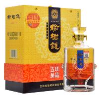榆树钱珍品五星52度650ml浓香型白酒东北高度粮食酒吉林名酒