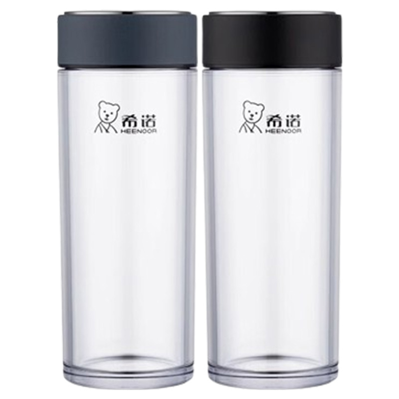 希诺塑料杯300ml磨砂材质轻便耐用XN-8086(颜色随机)