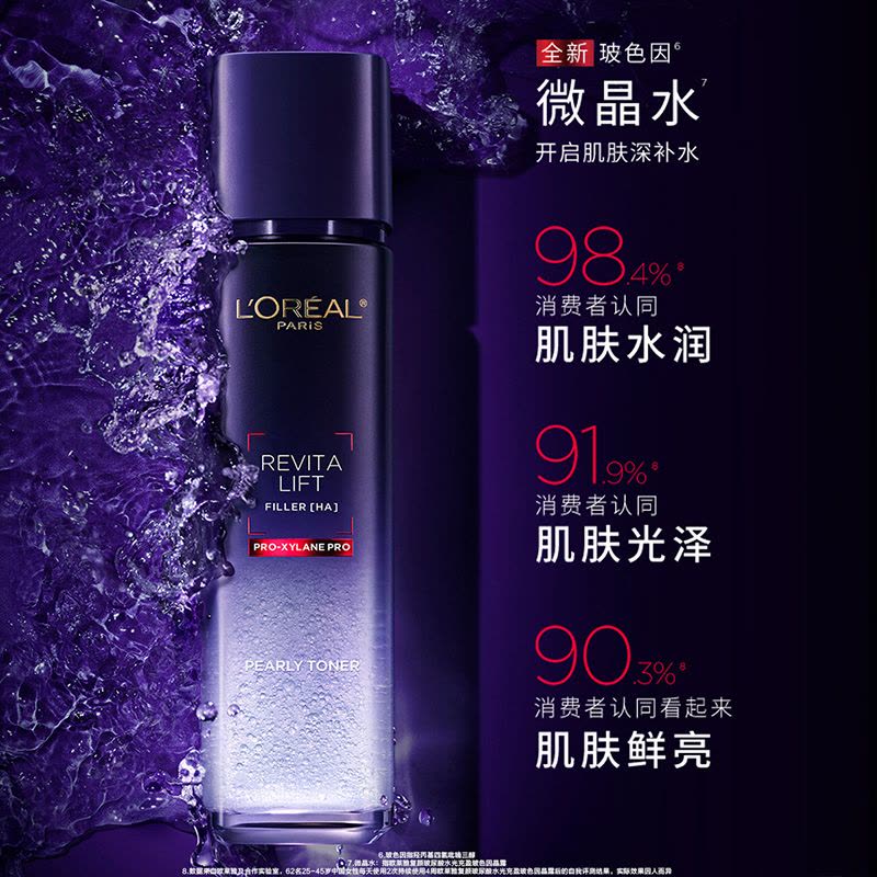 欧莱雅玻尿酸套装玻色因洁水乳精眼霜套装2.0升级保湿淡纹紧致修护护肤品生日礼物(洁面+玻色因水+乳液+黑精华+紫熨斗)图片