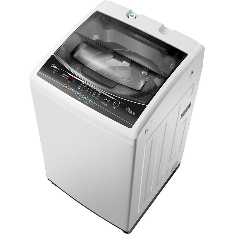 美的midea波轮洗衣机灰色mb80q10