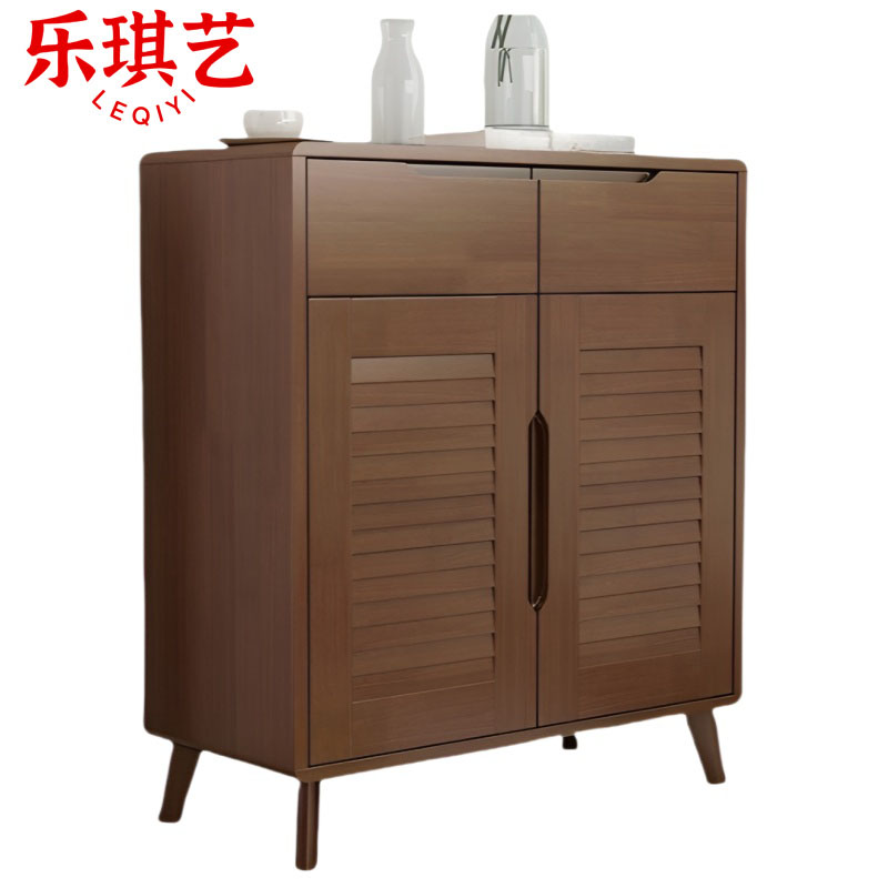 乐琪艺 实木鞋柜 80cm 个高清大图