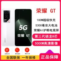 [全新]荣耀GT 冰晶白 16GB+512GB 第三代骁龙8芯 电竞屏 5G AI 新款 游戏手机