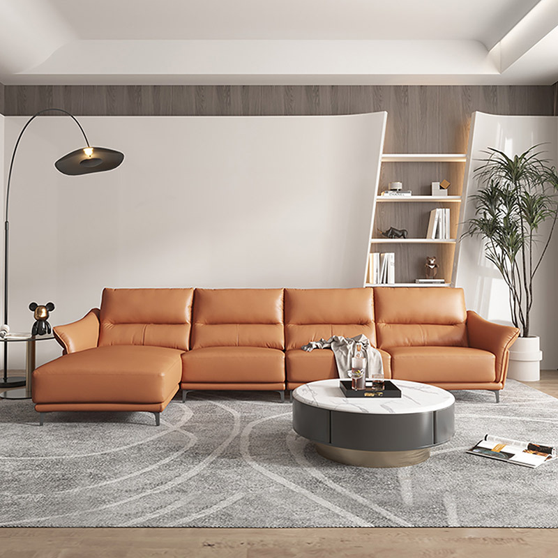芝华仕cheers芝华仕都市真皮极简轻奢头层牛皮沙发家用客厅组合中大