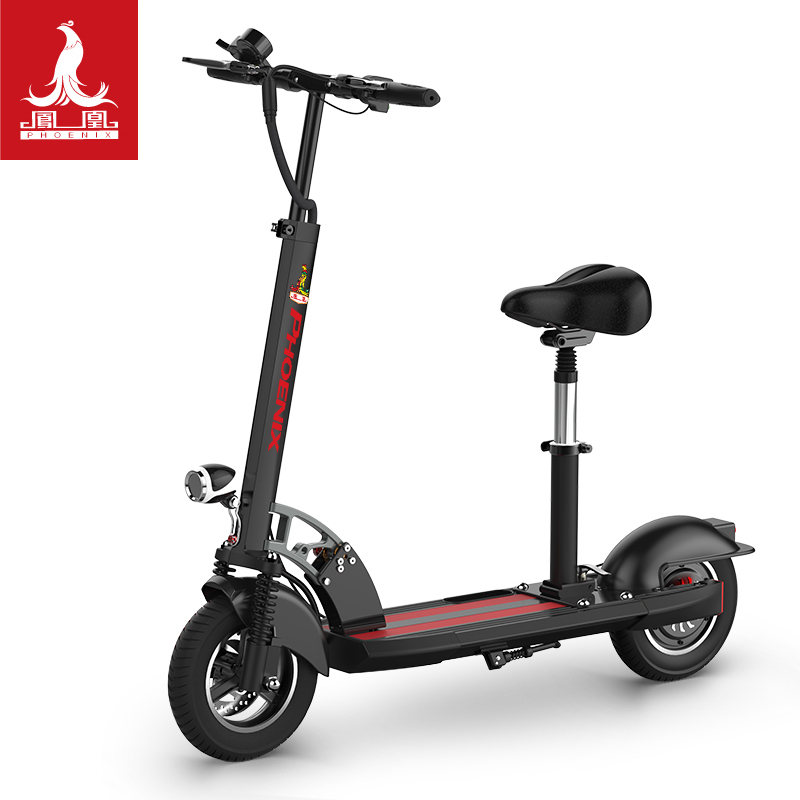 凤凰电动滑板车折叠代步神器代驾车锂电池迷你电动电瓶车小型车视频