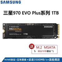 三星(SAMSUNG)1TB SSD固态硬盘 M.2接口2280 (NVMe协议) 970 EVO Plus系列