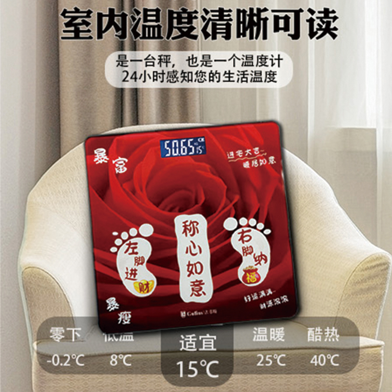古菲斯玫瑰体脂秤GFTZ-8016高清大图