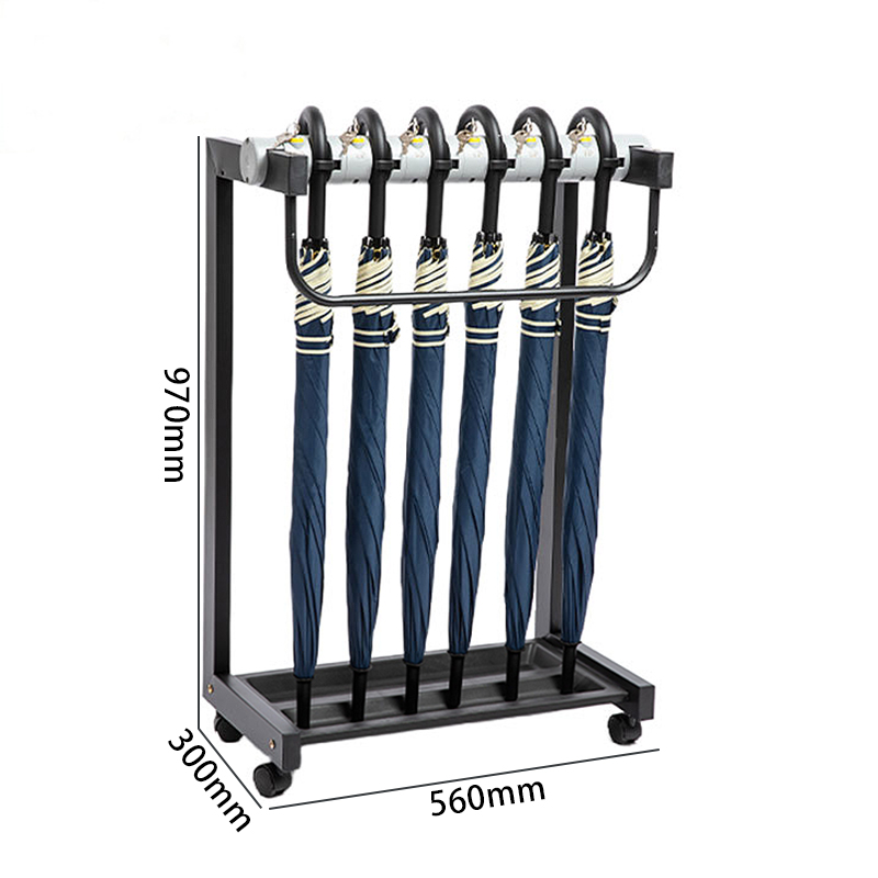 豫汉迎雨伞架带伞 雨伞架6头带伞560*300*970mm套 默认