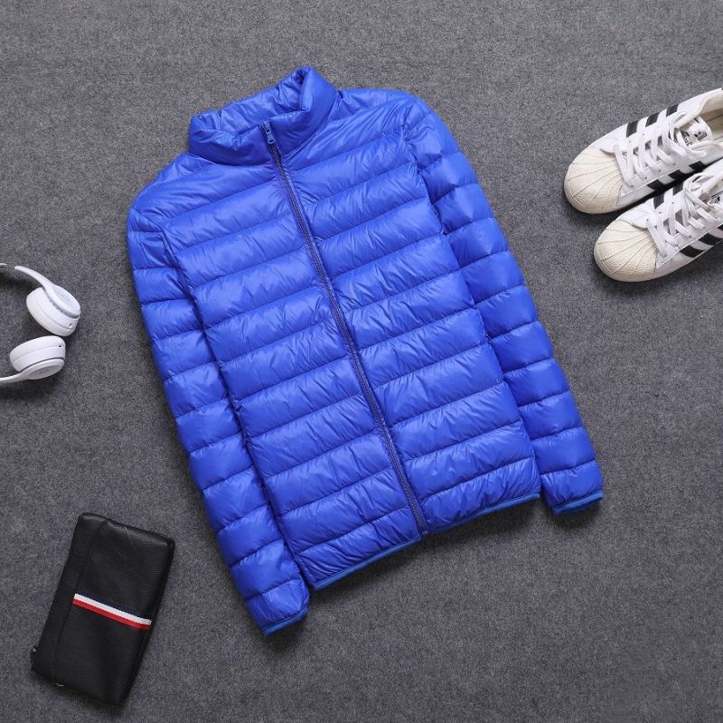 YUANSU2020新款秋冬轻薄款羽绒棉服男士立领大码轻便休闲青年冬装短外套棉衣