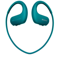 索尼(SONY)NW-WS413防水游泳跑步运动mp3音乐播放器一体耳机 4G 蓝色