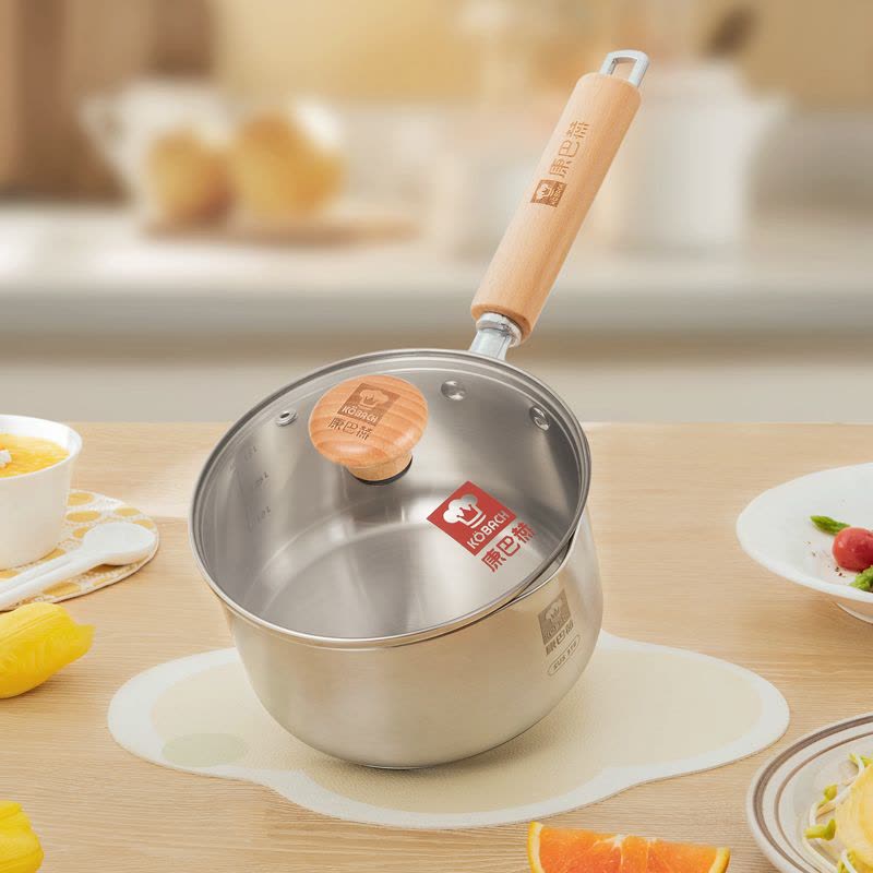 康巴赫316不锈钢健康奶锅-16cm/18cm图片