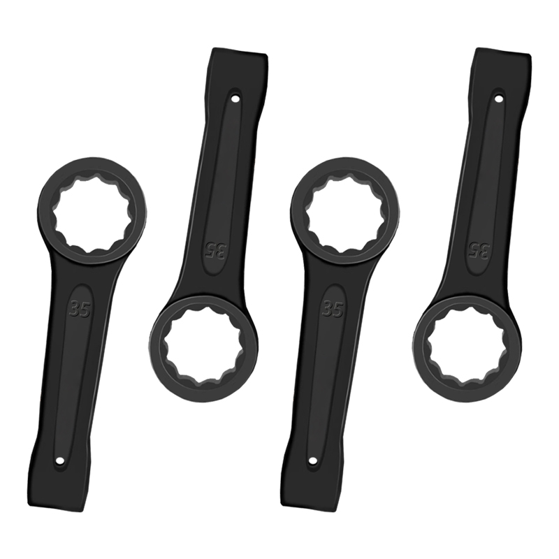 立伟铁牛敲击梅花扳手35mm/把高清大图