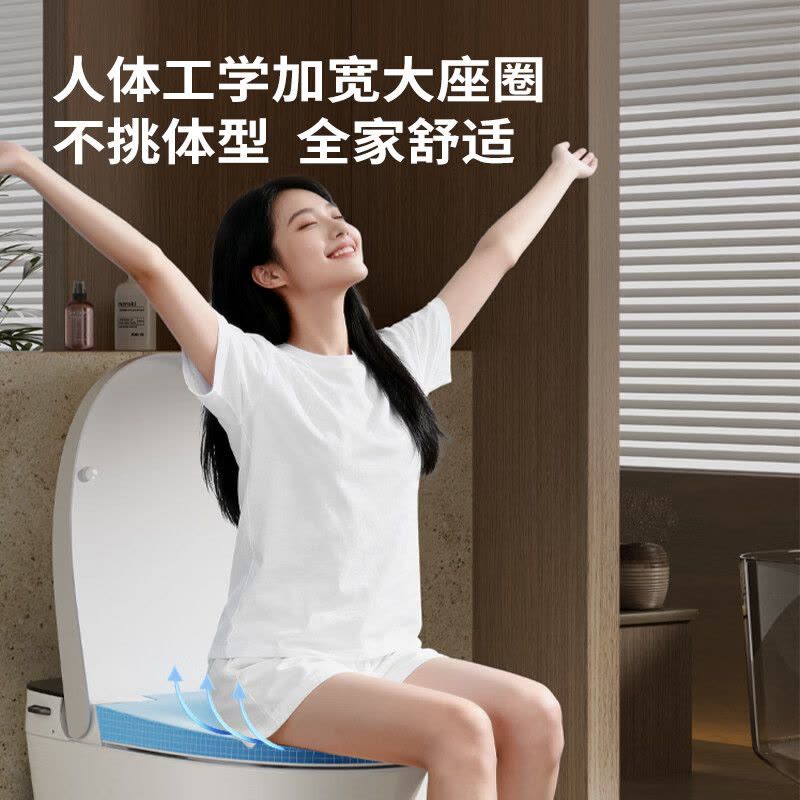 九牧(JOMOO) 入门款轻智能座便器SQ6366 零压小便贴智能大小冲离座冲水图片