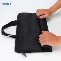 宝克(BAOKE)GW1002 商务手提包/M纹发泡料会议包 黑色/蓝色 1个
