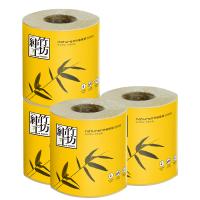 纯竹工坊 卷纸 自柔纯系列竹浆有芯4层140克12卷 家庭纸巾清洁用纸