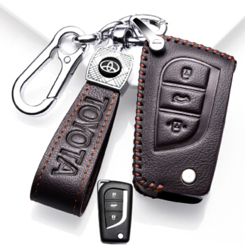 tyui2021款丰田卡罗拉钥匙套19款卡罗拉钥匙包专用高档真牛皮12代