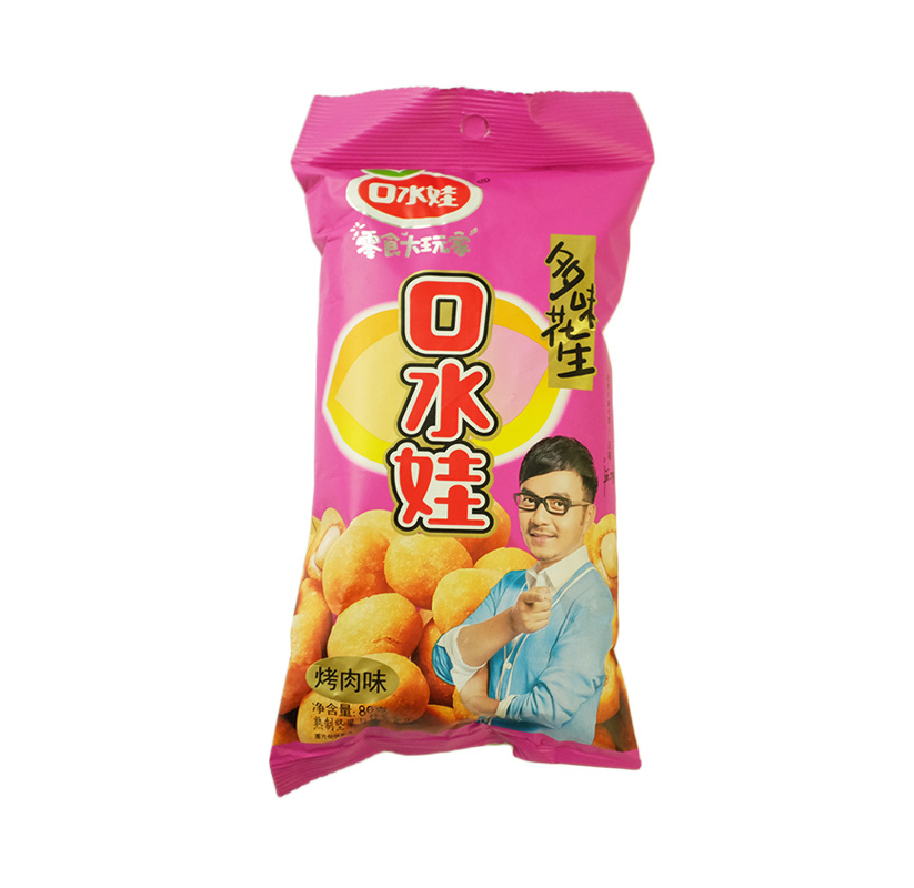 口水娃 多味花生烤肉味86g