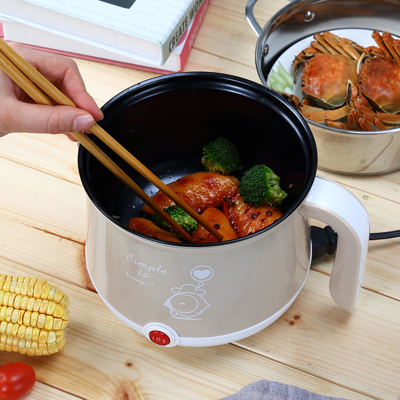 宿舍学生小锅煮粥煮面寝室小功率小电锅妖怪多功能家用火锅电煮锅
