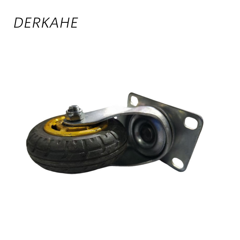 DERKAHE 中型手推车橡胶轮 φ75×32(3寸) 万向款 个高清大图