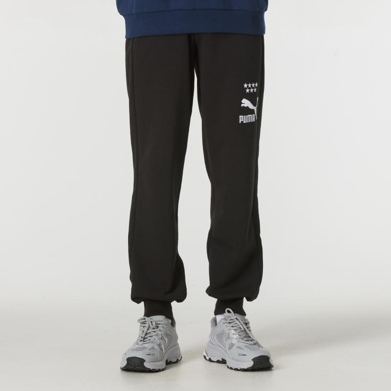 Puma彪马男裤新款针织宽松舒适休闲运动长裤628095-01 ZP高清大图