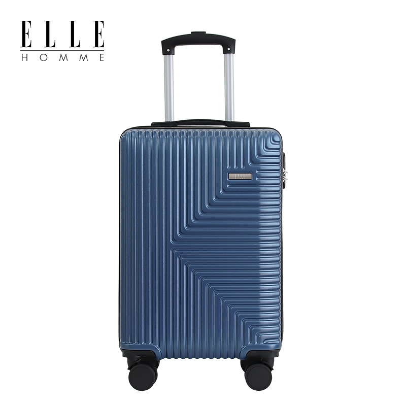 ELLE HOMME EH20192041 简约拉链款万向轮拉杆箱 20寸冰川蓝