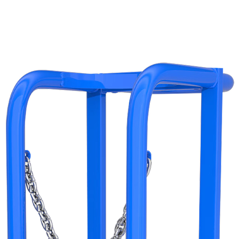 臻远ZY-J30氧气瓶固定架氮气罐氩气存放架 40L单瓶架带轮子高清大图