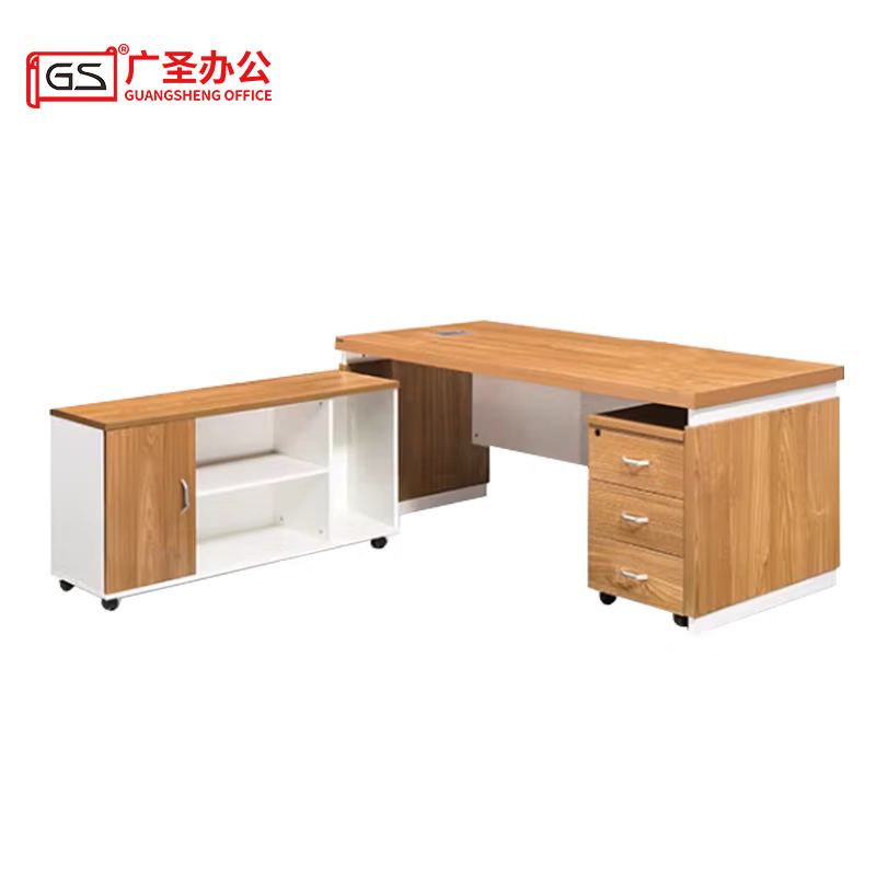 GS广圣办公桌班台电脑桌含副柜160*80*76cm JH1116 张高清大图