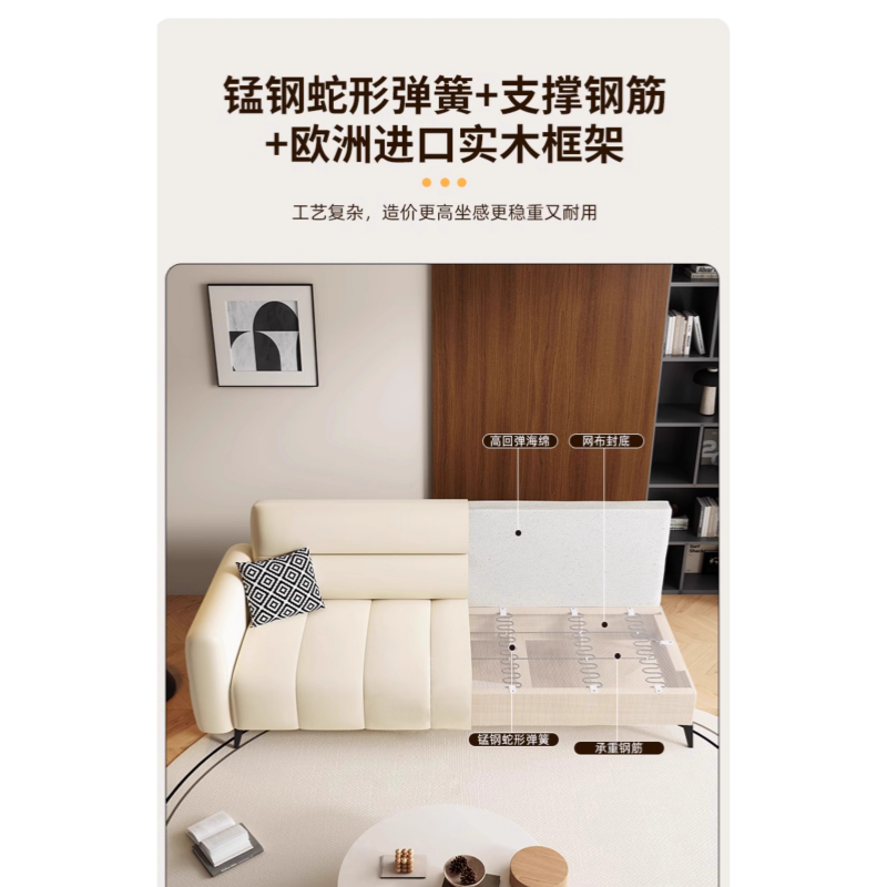 豫龙都沙发床2.2m张高清大图