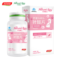 汤臣倍健 天然博士孕妇乳母国产营养素铁维生素B12叶酸片盒装 女士备孕专用叶酸 500mg×60片/瓶×1瓶/盒