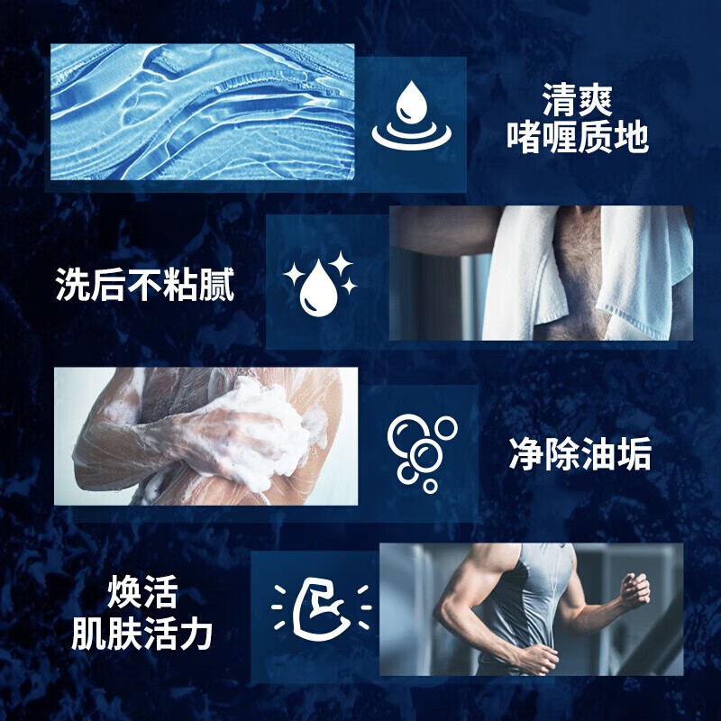 清扬男士沐浴露冰凉酷爽 清爽去油留香 冰凉酷爽720g (新老包装随机发货)高清大图