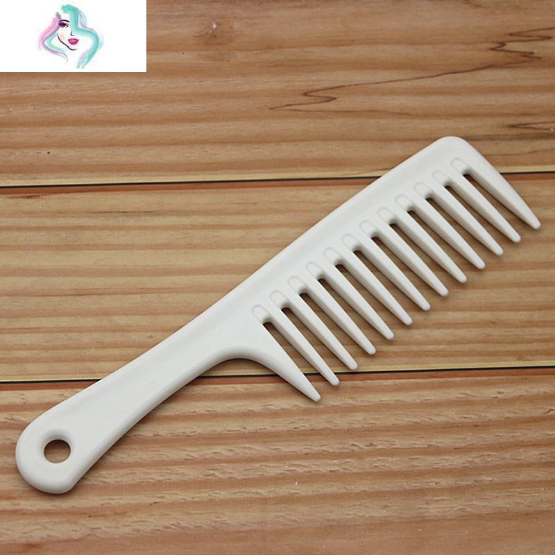 美发卷发梳家用折不断优质宽齿加厚塑料大卷长发湿发大齿梳子 你那么