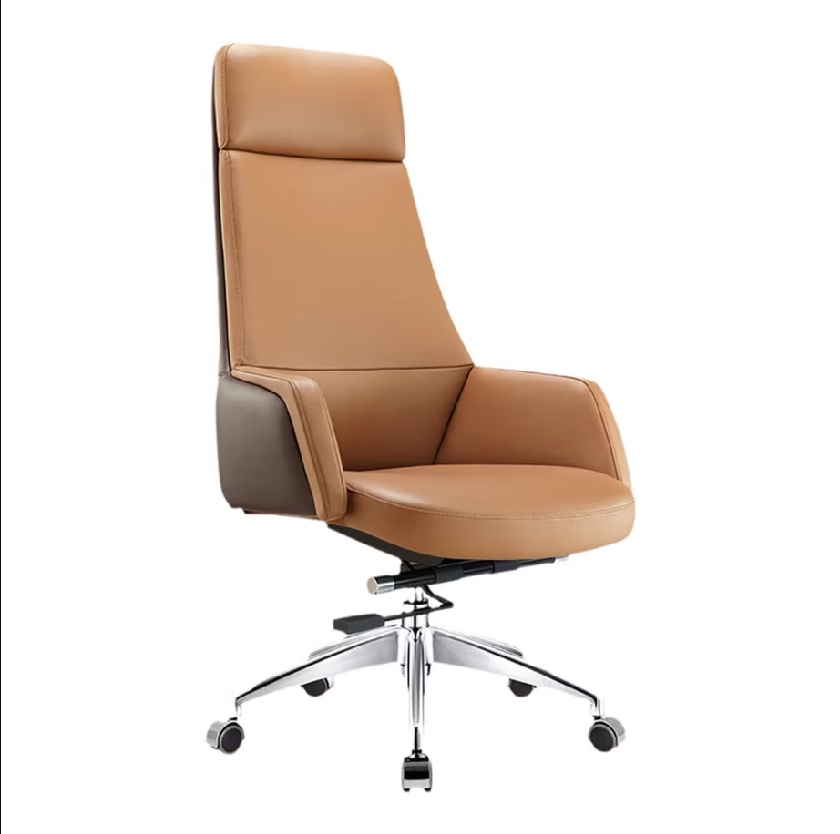 GUDONE办公椅升降旋转按摩椅高背大尺寸旋转舒适办公椅