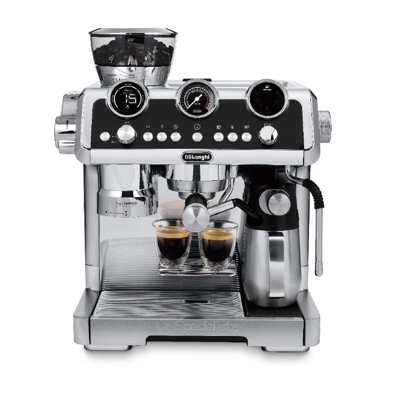 德龙(Delonghi)咖啡机 半自动咖啡机 冷萃技术 意式家用 一体式研磨器 EC9865咖啡机家用