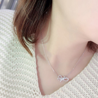 SWAROVSKI 施华洛世奇新款 抖音同款 女士简约大方蝴蝶结项链 送恋人惊喜 5440643 Y型双色54470