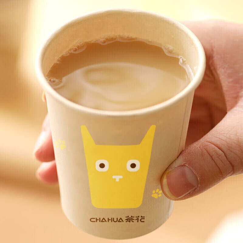 茶花纸杯S40一次性纸杯子307001原浆加厚办公商务家用水杯咖啡杯高清大图