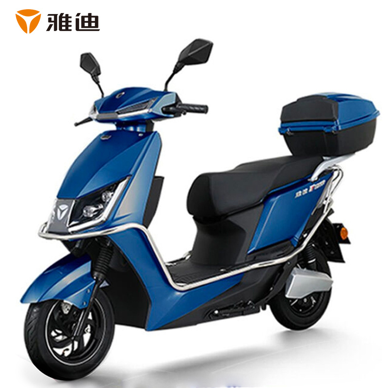 雅迪电动车新款T5冠能版2.0石墨烯电池增程电动车代步轻便电动摩托车男女通用款门店同款石墨烯7226白色(靠背+快充)