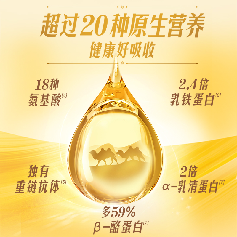 伊利沙漠·有机纯骆驼奶粉180g/罐(15g*12条)骆驼奶粉100%纯驼乳粉正宗有机高清大图