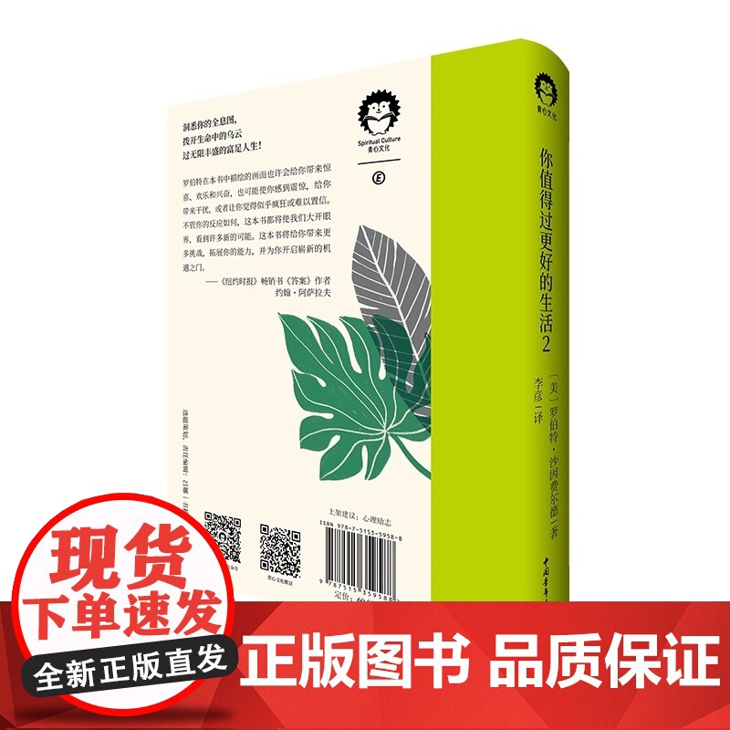 正版书籍 2册 你值得过更好的生活2 罗伯特·沙因费尔德 张德芬心灵审视自身 激发潜能和天赋心理学心灵修养书籍高清大图