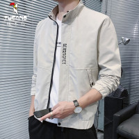 啄木鸟夹克男装男士2021春秋季新品外套立领新款休闲潮流百搭商务上衣