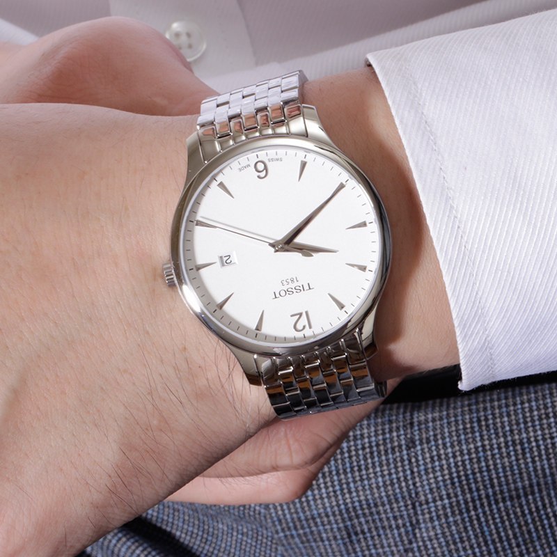 天梭(TISSOT)T-Classic经典系列瑞士品牌石英表男表男士T063.610.11.037.00 银色