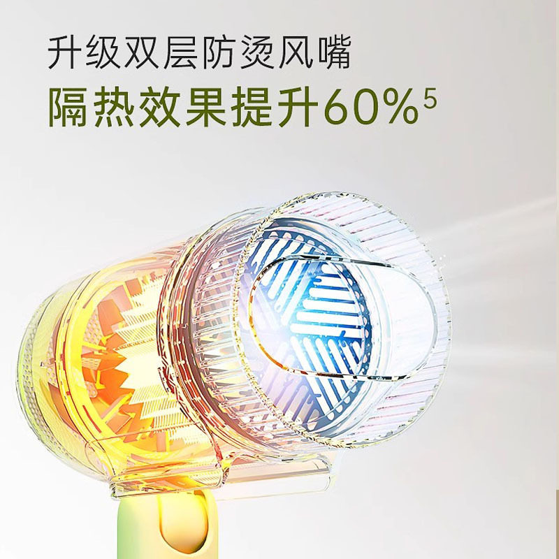 小熊电吹风1800W大功率速干折叠便携单集风嘴过热保护设计高清大图